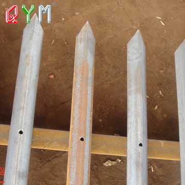 Steel Palisade Fencing Zinc Metal Security Palisade Fence