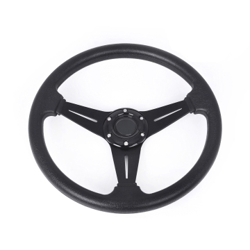 Tay lái xe đua da PU 14 inch 350mm - Bánh xe thể thao hợp kim bằng nhôm