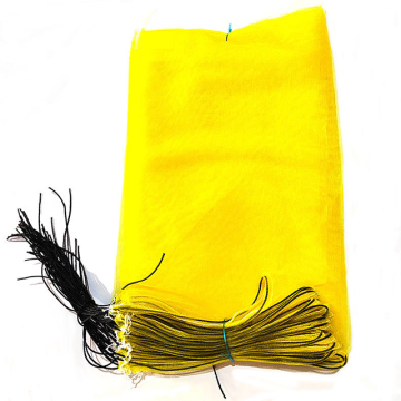 Factory Supply Lightweight Space-Saving Durable PE Mono Tubular Mesh Bag with Drawstring