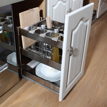 Canasta de almacenamiento de corredor de cajones de cocina de acero inoxidable - venta en caliente