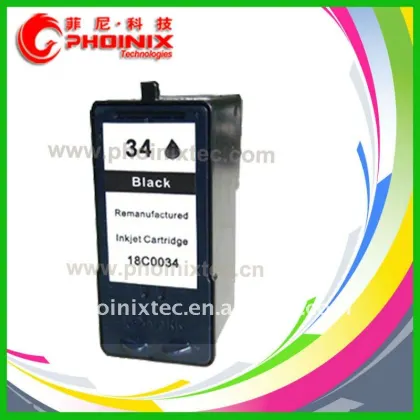 Ink Cartridge Remanufactured for Lexmark #34 / 18C0034