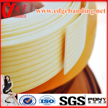 PVC,ABS,PE plastic furniture edge banding used by MDF