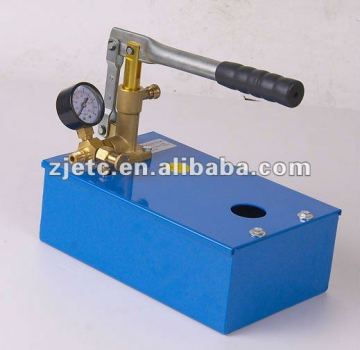Short brass pump body hand test pump,steel tank,high pressure