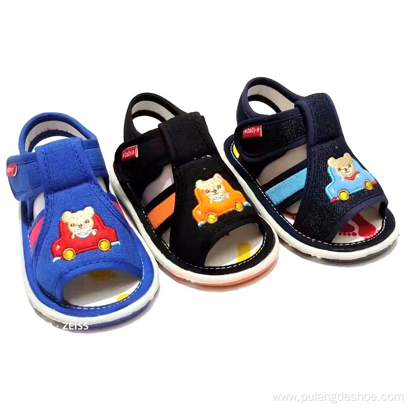 Whosales baby shoe boys sandals with sound