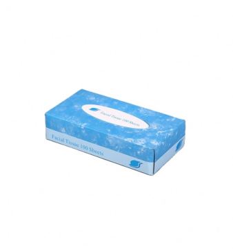 Custom Tissue Box Cover with Flowers and Logo