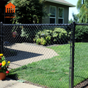 Black Vinyl Coated Cyclone Wire Fence Panel