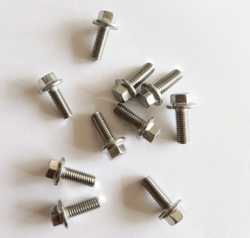 Factory Wholesale Stainless Steel A2-70 DIN6921 M6X16 Flanged Bolt Hex Serrated Flange Screw