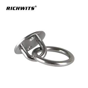 Marine hardware stainless steel eye plates hammock hanging fixed disk swing hook accessories