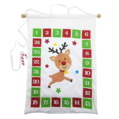Christmas advent calendar with snowman and reindeer image