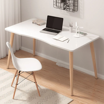 New Design Wooden Computer Desk: Modern Home Office Furniture Wholesaler Conforms to Human Body Curves