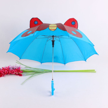 New cartoon design custom printed children umbrella cute kid umbrella secure edging black coated umbrella with safe handle