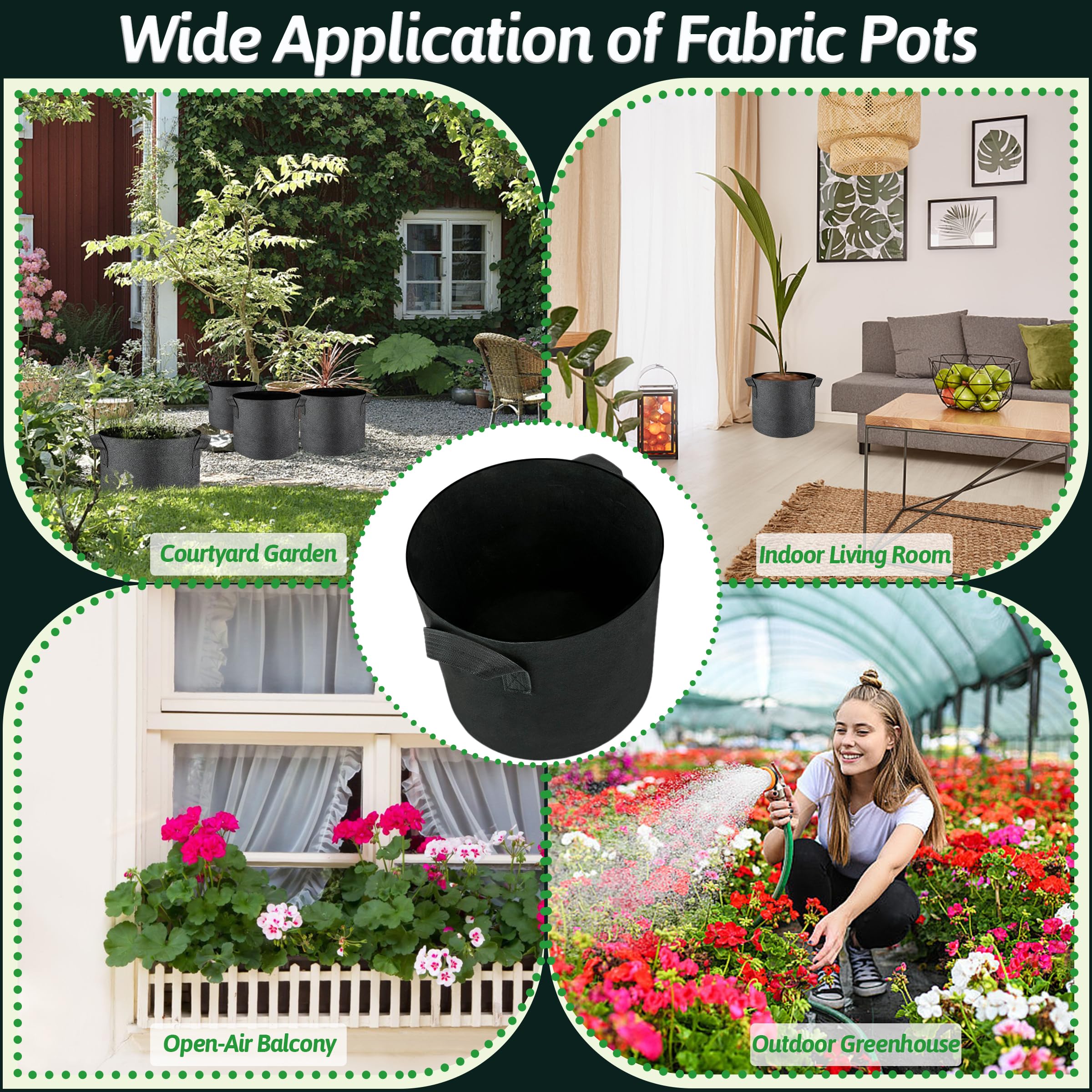Nursery Garden and Planting Grow Pots