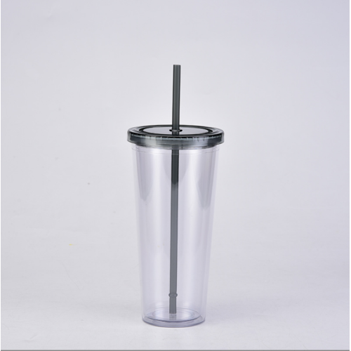 Silicon Cup 24oz Tea Plastic Eco-friendly Drinking Double Wall Plastic Supplier