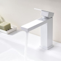 White Square deck mounted high basin faucet