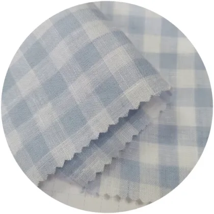 Yarn Dyed 100% Woven Linen Fabric for Dresses, Bags, and Home Textiles