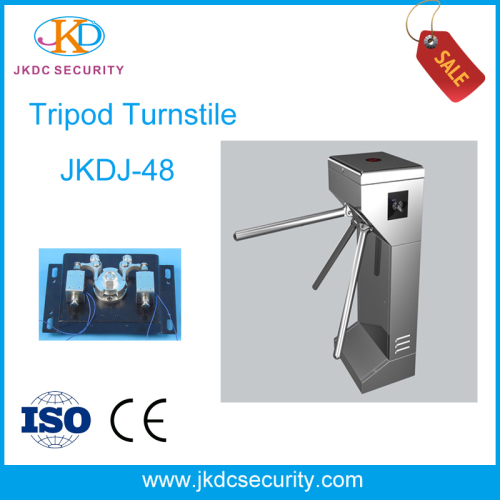 Entrance Access Control Stainless Steel Tripod Turnstile Gate Used For Public Facility
