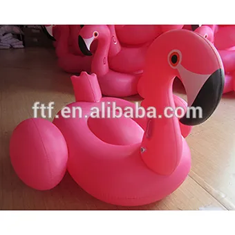 2016 giant pink inflatable flamingo the water pool PVC floating mat
