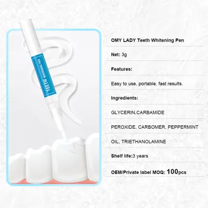 Private Logo Teeth Whitening Pen for Cleaning and Whitening Teeth