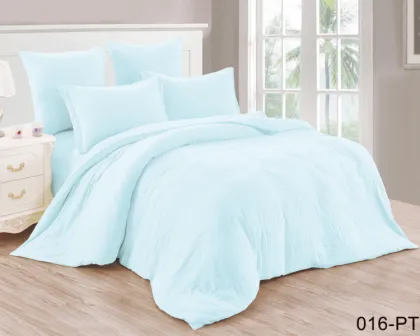King Comforter Set 100% Polyester Solid Fabric