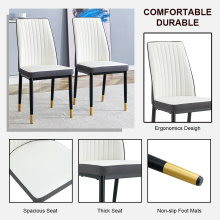 China Modern Luxury Leather Dining Chairs Factory