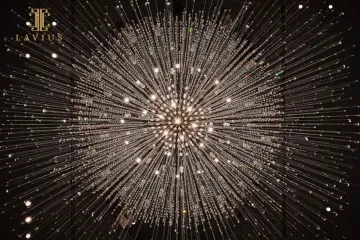 Unique bohemia big round hotel chandelier