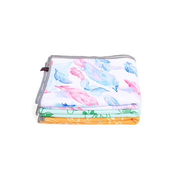2022 New Design Custom Digital Printing Quick Dry Microfiber Yoga Towel with Bag