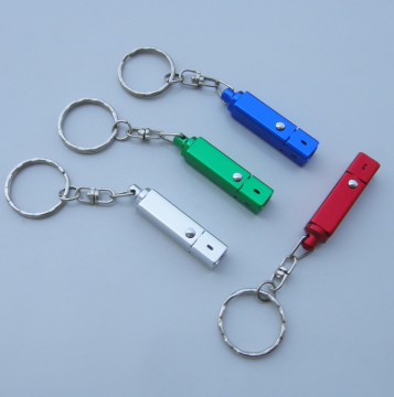 Custom Mini LED Flashlight & Keychain with Aluminum Body, Custom Logo for Promotional Gifts