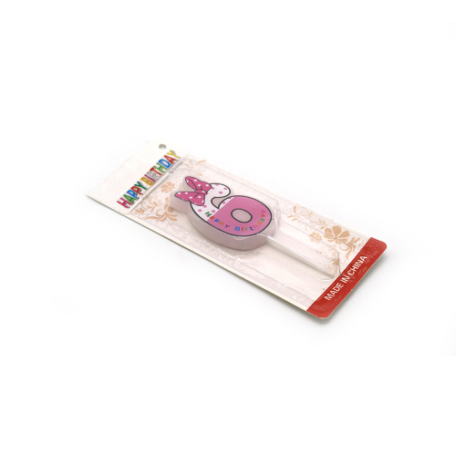 Small fresh bow shape birthday candle