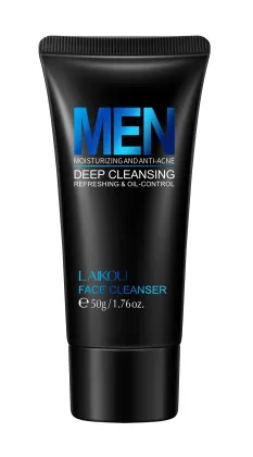High Quality Organic Deep Cleanser for Men: Natural Face Wash with Acne Treatment and Whitening