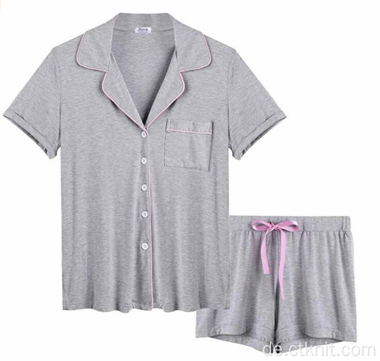 Fleece Plaid Frauen Pyjama-Sets