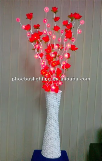 led flower vase light