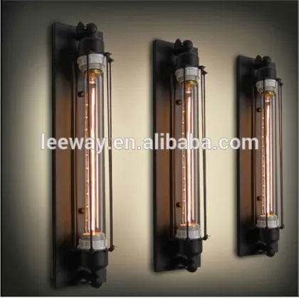 Vintage industrial punk metal flute wall lamp designs for bedside/hotel/coffee shop