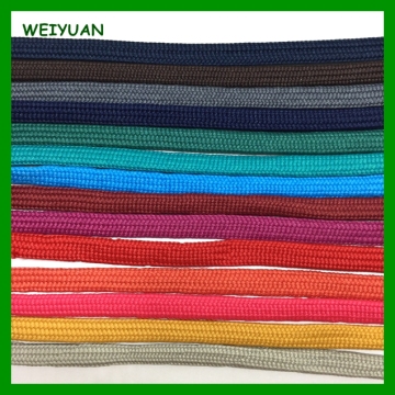 Factory supply flat polyester multi colored shoe laces