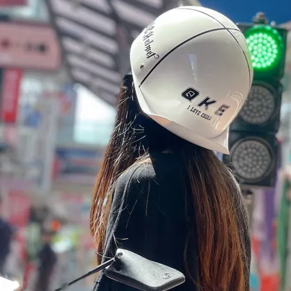 Personalization Retro Half-Helmet Crown Prince HJC Motorcycle Helmet