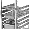 Stainless Steel Single-line GN Pan Trolley With Top Board