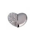 Heart Shape Crystal 8GB Disco flash USB