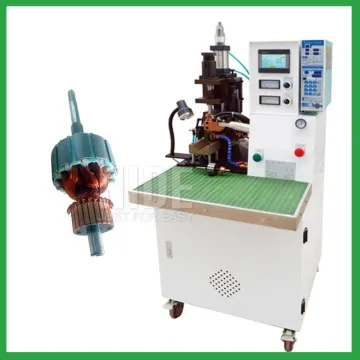 Armature commutator hot stacking machine