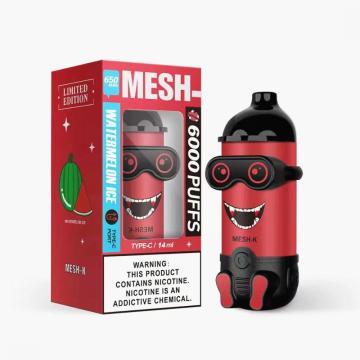 인기있는 mesh-x 6000 퍼프 이탈리아 vape