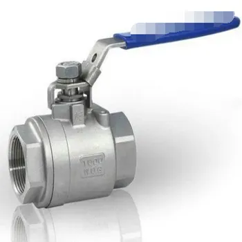 High-Pressure 2000WOG Ball Valve in Cast Iron, Brass, SS304, and SS316 with NPT 1/4" Connection and Check Valve