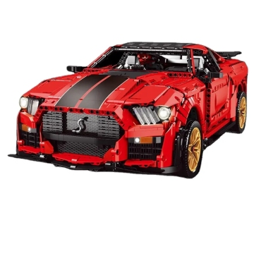 K135 1: 8 Skala Shelby GT500 RC Kereta Blok Bangunan Kit: Hadiah Krismas Terbaik untuk Kanak-kanak Tech-Savvy
