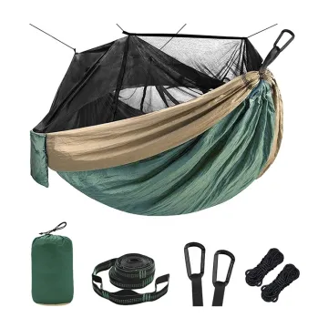 BODI Outdoor Custom Logo Parachute Nylon Hammock with Mosquito Net
