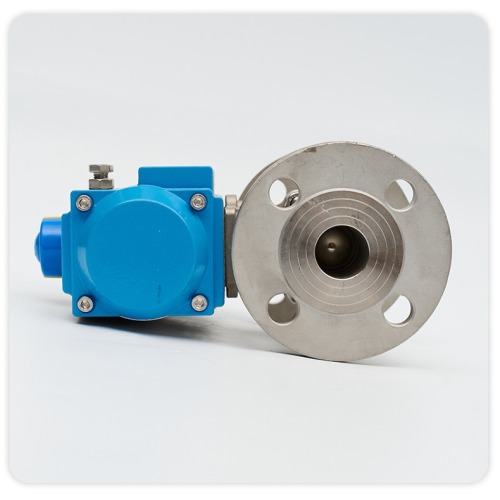 Pneumatic flange ball valve stainless steel