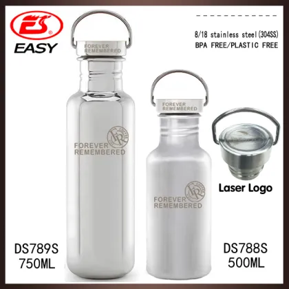 2016 Hot product wholesale BPA free stainless steel klean kanteen bottle screen printing sport bottle