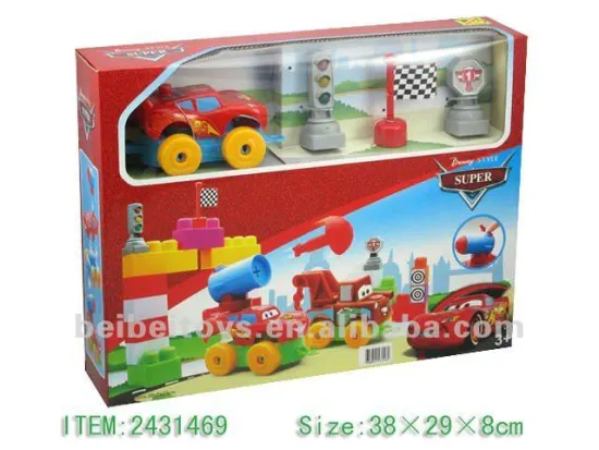 Kids Plastic Building Block Car Toys