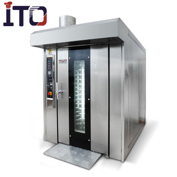 Full Automatic 64 Tray Gas Rotary Bread Oven for Bakery Sale