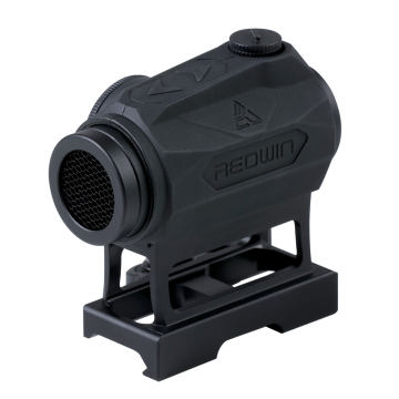 Red Win Mantis 1x22 Genii Red Dot-Zielfernrohr mit automatischem Ein/Aus und Shake-Wach-Merkmal, Gummioberfläche, 1/3 Co-Witness &amp; vollständig Zusammenstellung