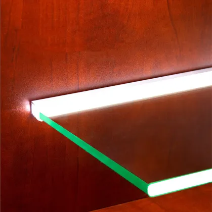 LED Glass Laminate Light Cabinet Partition