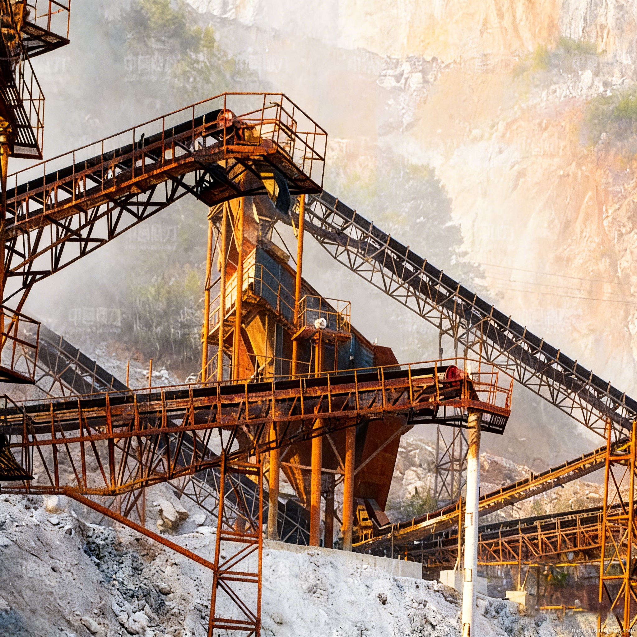 Высокопроизводительная линия по переработке известняка