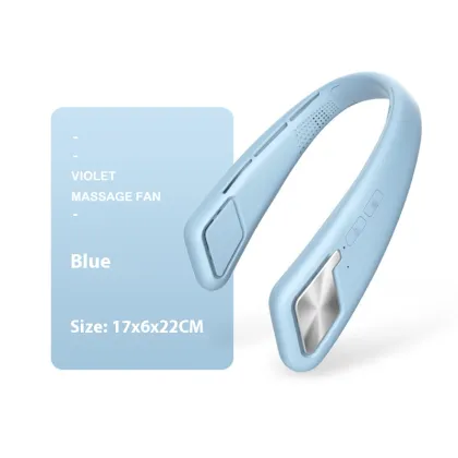 Wearable Personal Cooler with Multi-Speed and Leafless Safety Fan