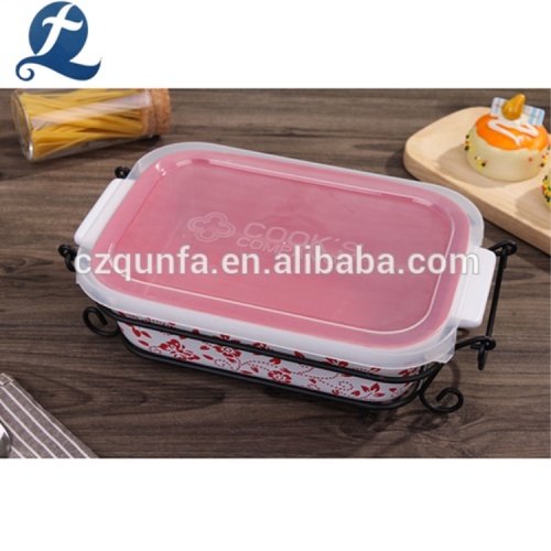 Conjunto cerâmico feito sob encomenda por atacado de Bakeware da multi camada